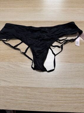 Victoria's Secret Black Strappy Bikini Panty